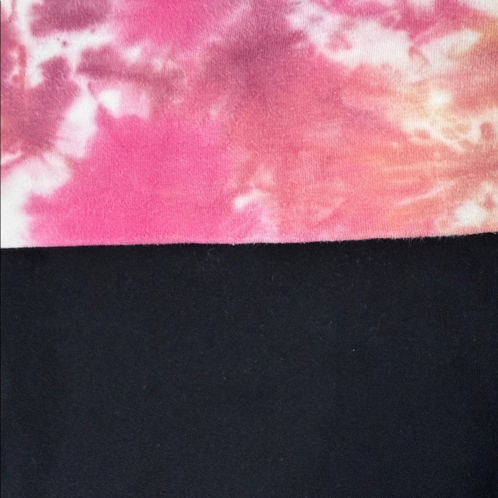 Victoria's Secret PINK Y2K Cropped Yoga Pants Tie Dye Logo XS - Picture 3 of 5